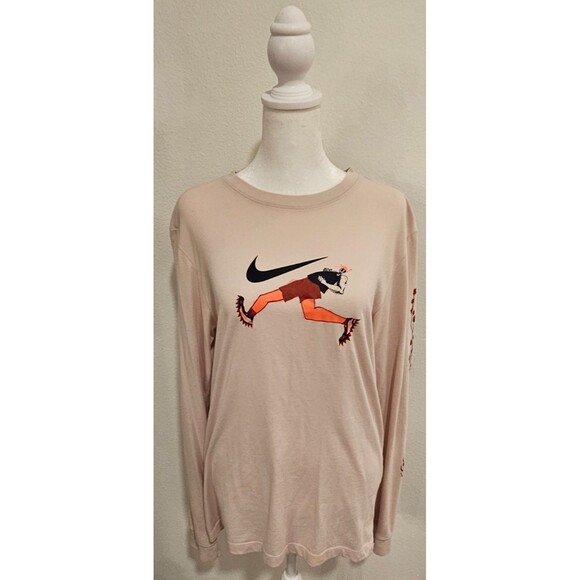 THE NIKE TEE UNISEX DRI FIT SMALL LONG SLEEVE GRAPHIC SHIRT - Picture 1 of 13